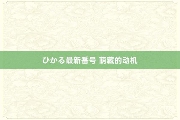 ひかる最新番号 荫藏的动机