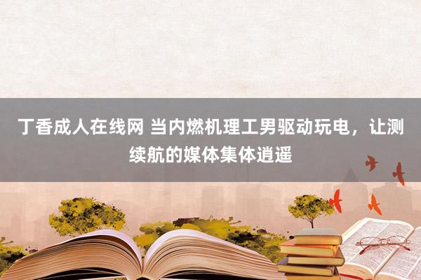 丁香成人在线网 当内燃机理工男驱动玩电，让测续航的媒体集体逍遥