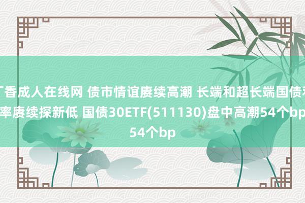 丁香成人在线网 债市情谊赓续高潮 长端和超长端国债利率赓续探新低 国债30ETF(511130)盘中高潮54个bp