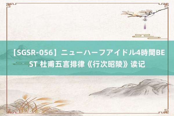 【SGSR-056】ニューハーフアイドル4時間BEST 杜甫五言排律《行次昭陵》读记